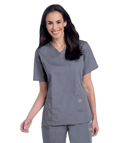 Scrubzone Women's 3 Pocket V-Neck Scrub Tops #70221