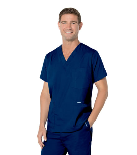 Landau Men's 5 Pocket Medical Scrub Top #7489