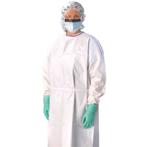 Breathable Laminate AAMI Level 3 Isolation Gowns-White. Qty. 50 #NONLV350